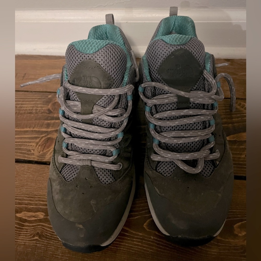 The North Face hiking shoes with Gore-Tex for wet conditions